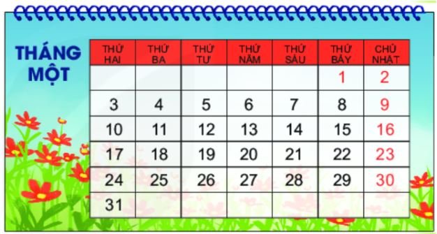 Bài 30: Ngày - tháng (SGK Toán 2 Kết nối tri thức )