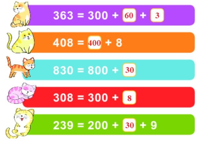 Bài 1 (trang 63 SGK Toán 2 tập 2)