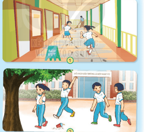 Tự nhiên xã hội lớp 2 Kết nối tri thức trang 36 Bài 9 Giữ vệ sinh trường học