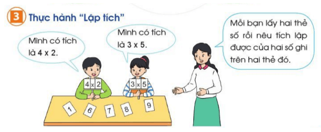 Toán lớp 2 Thừa số - Tích trang 9 | Cánh diều