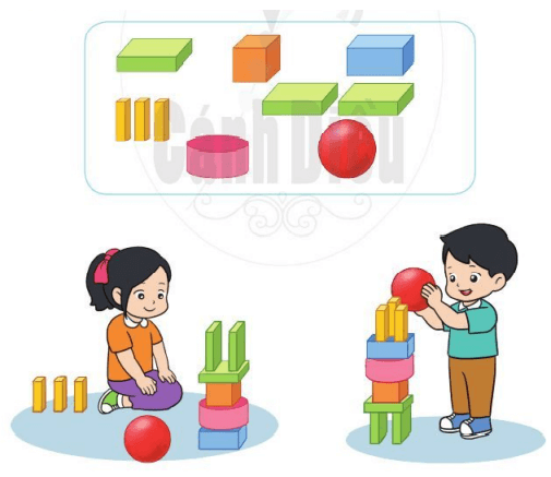 Thực hành lắp ghép, xếp hình khối trang 30,31