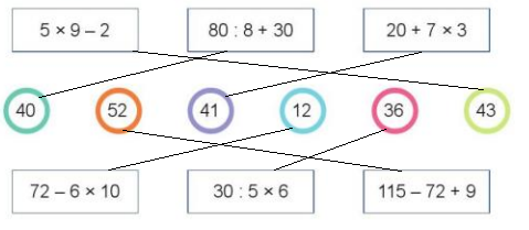 Toán lớp 3 trang 91, 92 Tính giá trị biểu thức số (tiếp theo) | Cánh diều