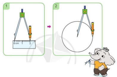 Toán lớp 3 trang 26, 27 Vẽ trang trí hình tròn | Cánh diều