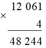 Giải Toán 3 trang 61, 62 Nhân với số có một chữ số (có nhớ) - Cánh diều (ảnh 1)