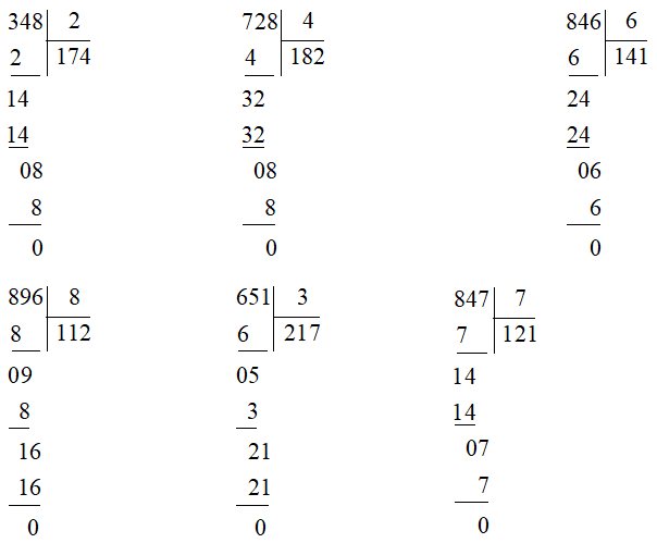 Toán lớp 3 trang 67, 68 Chia cho số có một chữ số trong phạm vi 100 000 (Tiếp theo) | Cánh diều