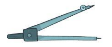 Hai thân của chiếc compa có thể xem là hai tia chung gốc (ảnh 1)