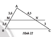 Giải toán 8 tập 2 trang 48 Bài 1: Định lí Thalès trong tam giác 