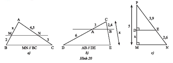 Giải toán 8 tập 2 trang 48 Bài 1: Định lí Thalès trong tam giác 