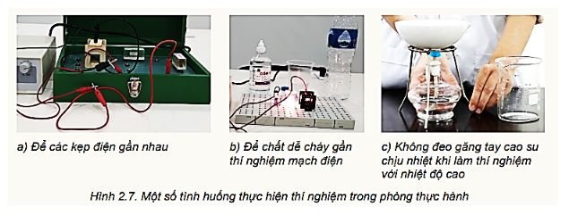 Giải Vật lí 10 trang 12 Bài 2: Các quy tắc an toàn trong phòng thực hành Vật lí 