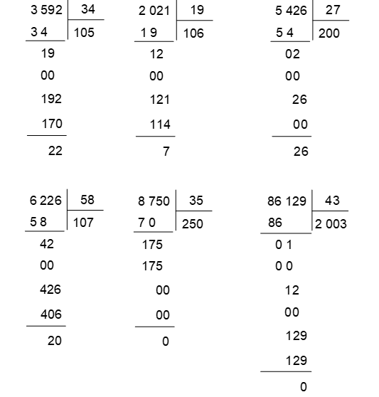 Toán 4 tập 1 Bài 44 Thương có chữ số 0 