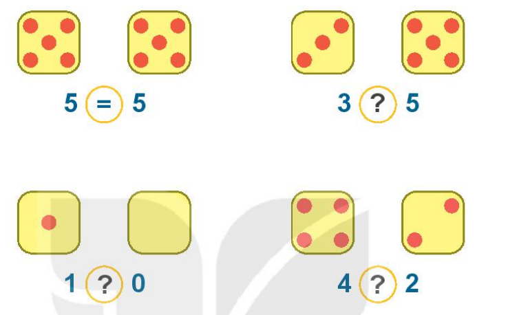 Bài 4: So sánh số Toán lớp 1 trang 26 
