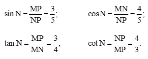 Bài 1: Tỉ số lượng giác của góc nhọn Toán lớp 9 tập 1
