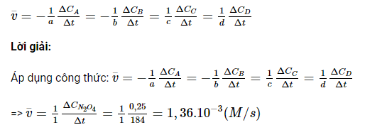 Giải sgk Hoá học 10 bài 15: Phương trình tốc độ phản ứng và hằng số tốc độ phản ứng
